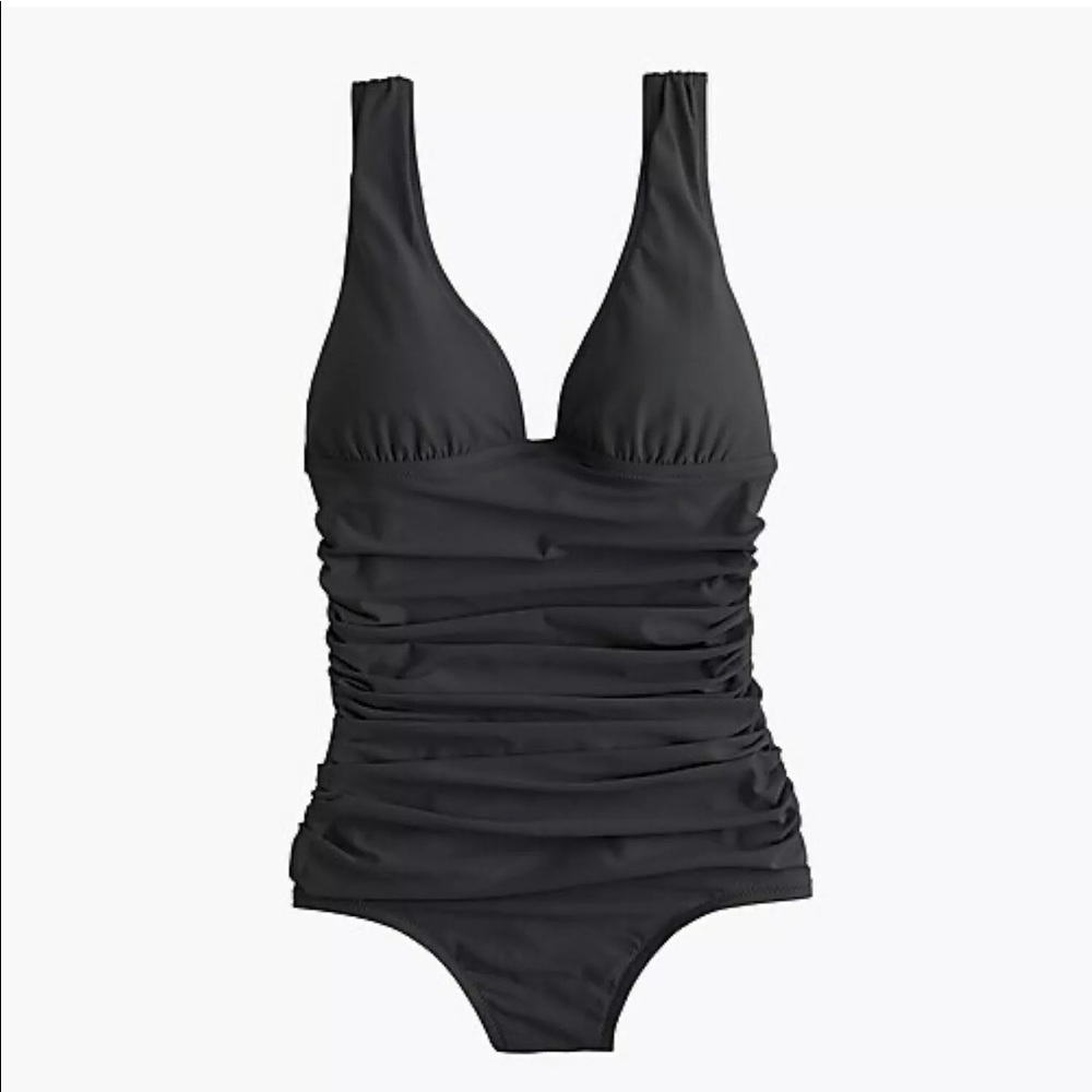 J. Crew D-cup ruched femme one-piece swimsuit